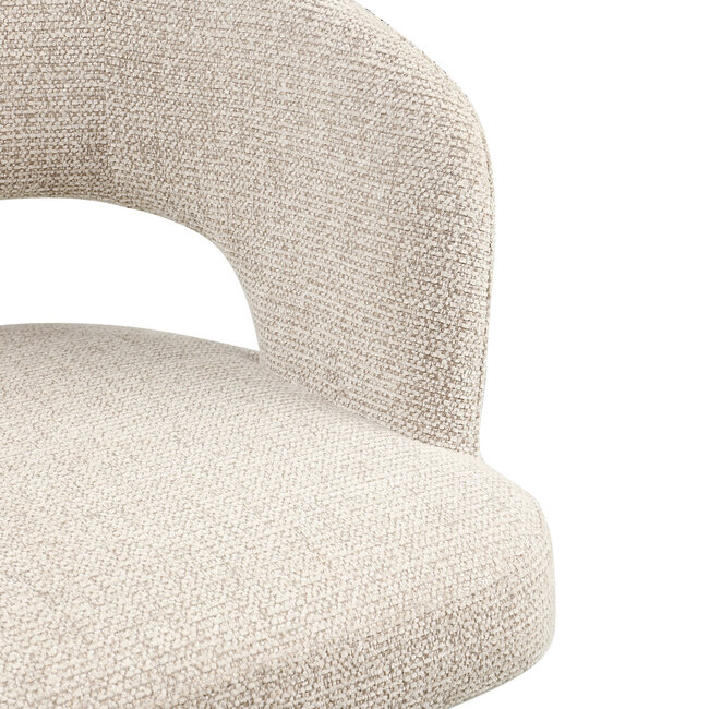 Richmond Interiors  Eetkamerstoel Blanca naturel fancy fire retardant