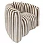 Richmond Interiors  Lounge stoel Luxandra stripes zand