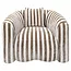 Richmond Interiors  Lounge stoel Luxandra stripes zand