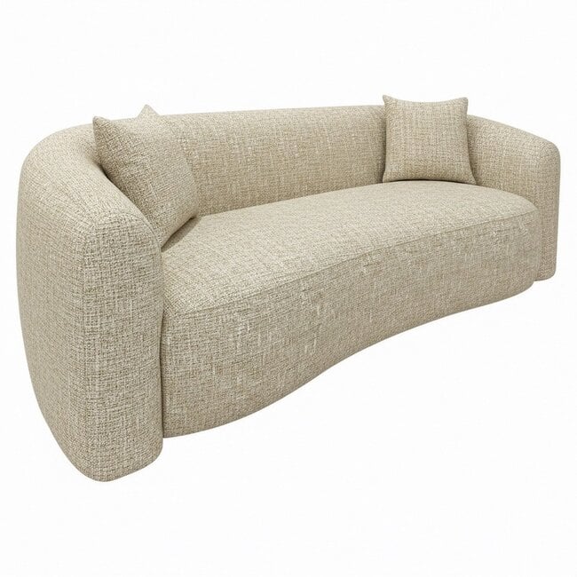 Richmond Interiors  Bank Luxandra zand tweed fire retardant