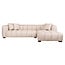 Richmond Interiors  Bank Novaro cream tweed lounge rechts fire retardant