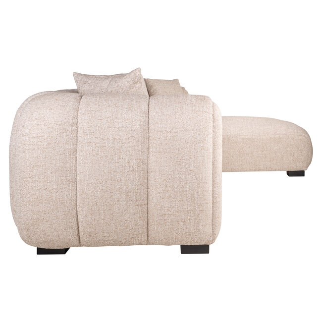 Richmond Interiors  Bank Novaro cream tweed lounge rechts fire retardant