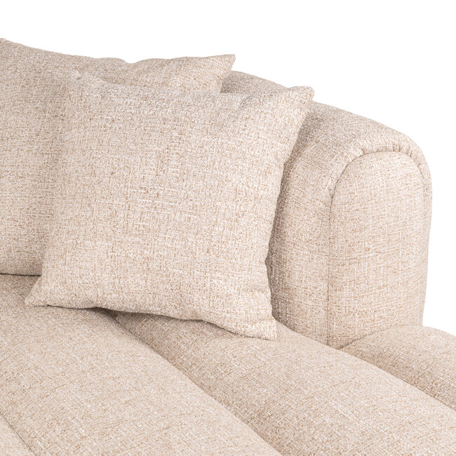 Richmond Interiors  Bank Novaro cream tweed lounge rechts fire retardant