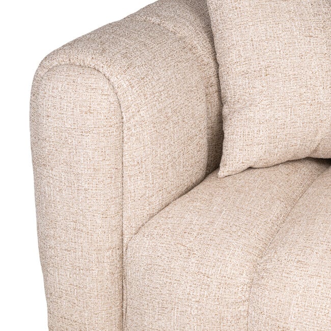 Richmond Interiors  Bank Novaro cream tweed lounge rechts fire retardant