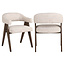 Richmond Interiors  Eetkamerstoel Mori cream tweed fire retardant