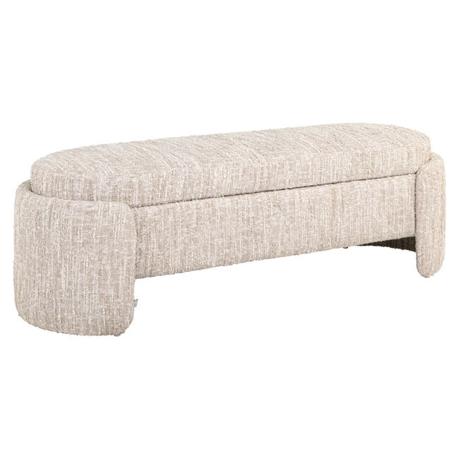 Richmond Interiors  Bank Cupid beige angora met opbergruimte