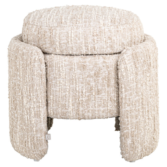 Richmond Interiors  Poef & Voetenbank Cupid beige angora met opbergruimte