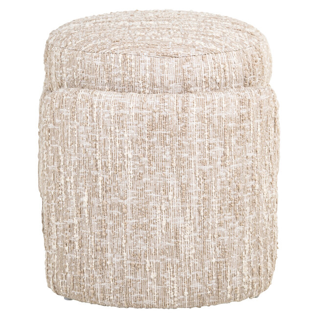 Richmond Interiors  Poef & Voetenbank Cupid beige angora met opbergruimte