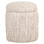 Richmond Interiors  Poef & Voetenbank Cupid beige angora met opbergruimte