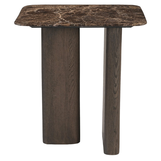 Richmond Interiors  Bijzettafel Castello Smoked charchoal marble top