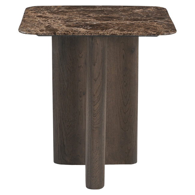 Richmond Interiors  Bijzettafel Castello Smoked charchoal marble top