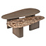 Richmond Interiors  Salontafel Castello Smoked charchoal - Set van 2