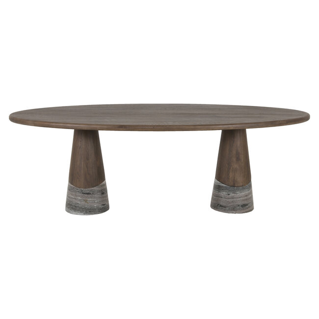 Richmond Interiors  Eettafel Harper Smoked charchoal 230 cm