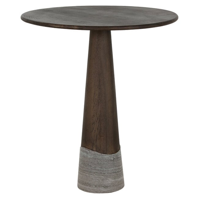 Richmond Interiors  Countertafel Harper Smoked charchoal Ø81 cm