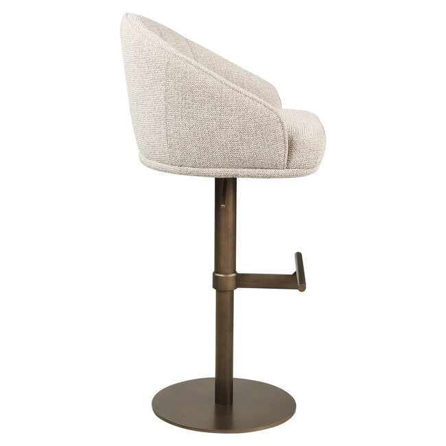Richmond Interiors  Barstoel Beverly naturel fancy draaibaar