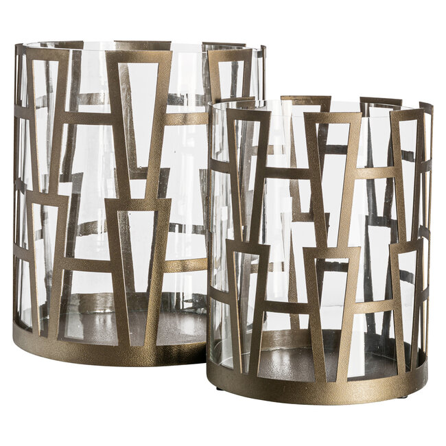 Richmond Interiors  Windlicht Shandy antiek brons klein