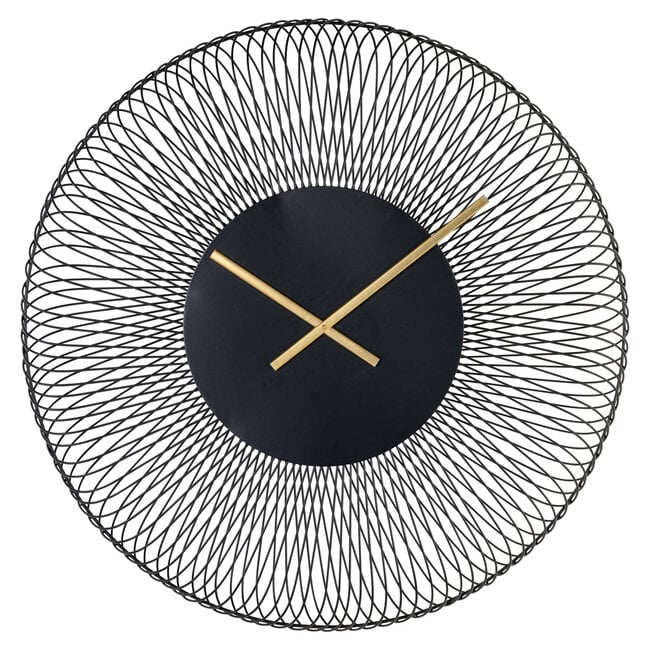 Richmond Interiors  Klok Blunt zwart Ø 85 cm