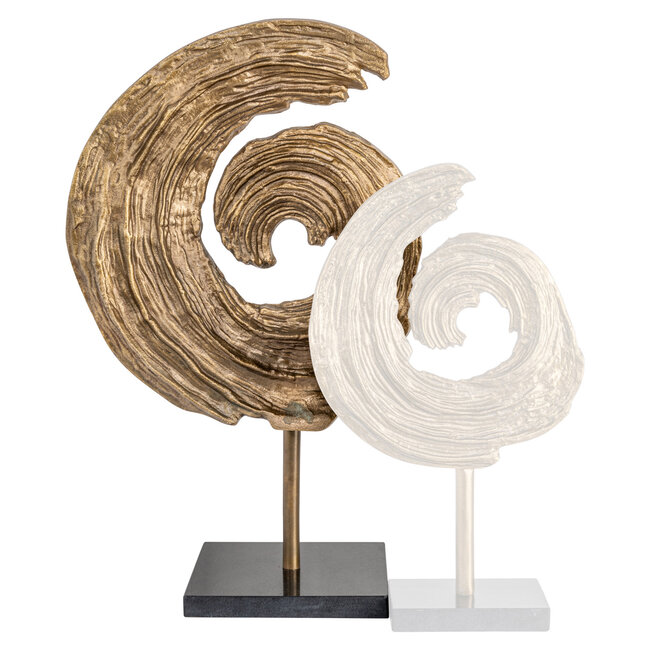 Richmond Interiors  Decoratief object Swirl antiek brons groot