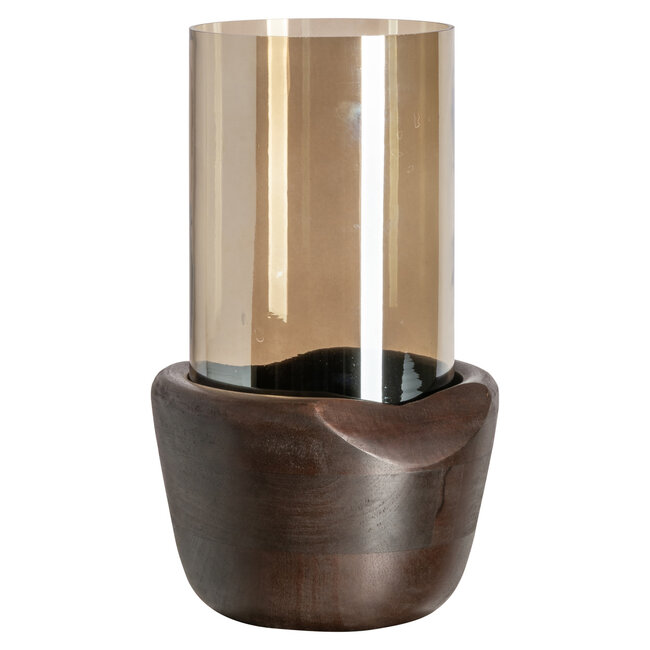 Richmond Interiors  Windlicht Sloane walnoot groot