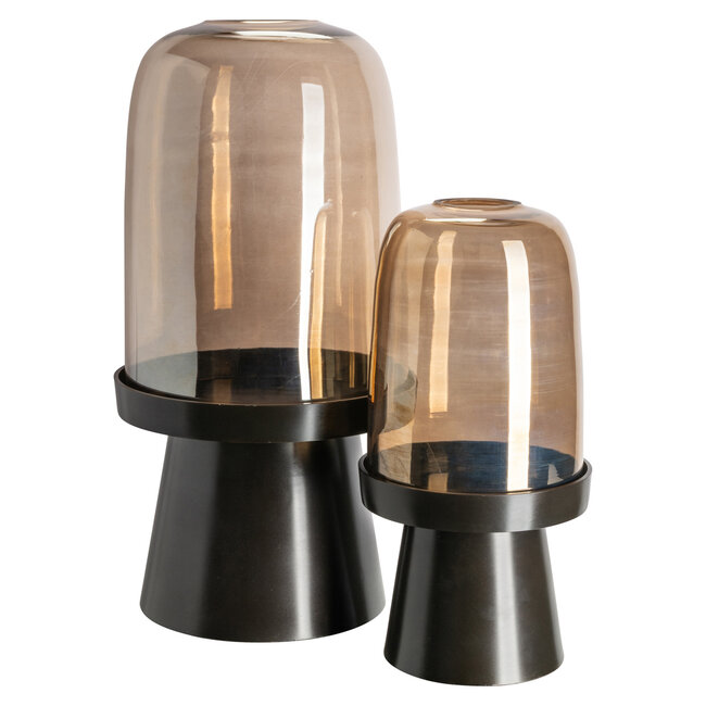 Richmond Interiors  Windlicht Kate walnoot klein