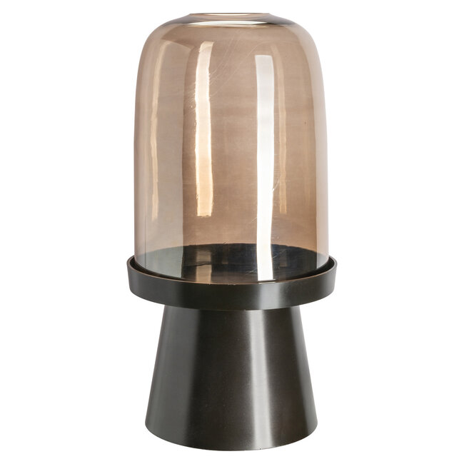 Richmond Interiors  Windlicht Meave walnoot groot