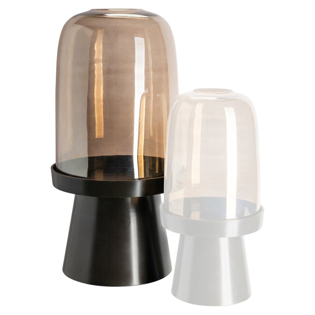 Richmond Interiors  Windlicht Meave walnoot groot