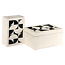 Richmond Interiors  Opbergdoos Flake wit - Set van 2