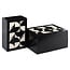 Richmond Interiors  Opbergdoos Rae zwart/wit - Set van 2