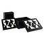 Richmond Interiors  Opbergdoos Rae zwart/wit - Set van 2