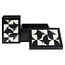 Richmond Interiors  Opbergdoos Rae zwart/wit - Set van 2