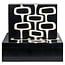 Richmond Interiors  Opbergdoos Lux zwart/wit - Set van 2