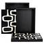 Richmond Interiors  Opbergdoos Lux zwart/wit - Set van 2