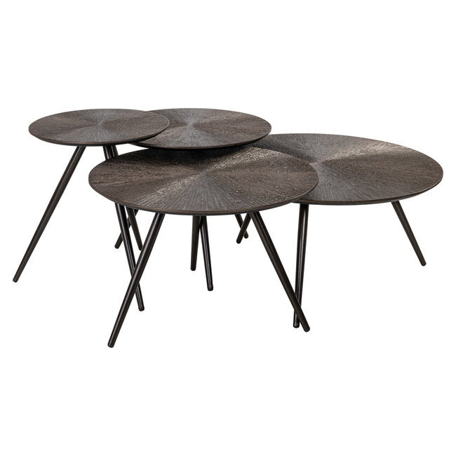 Richmond Interiors  Salontafel Quadra Brunzae - Set van 4