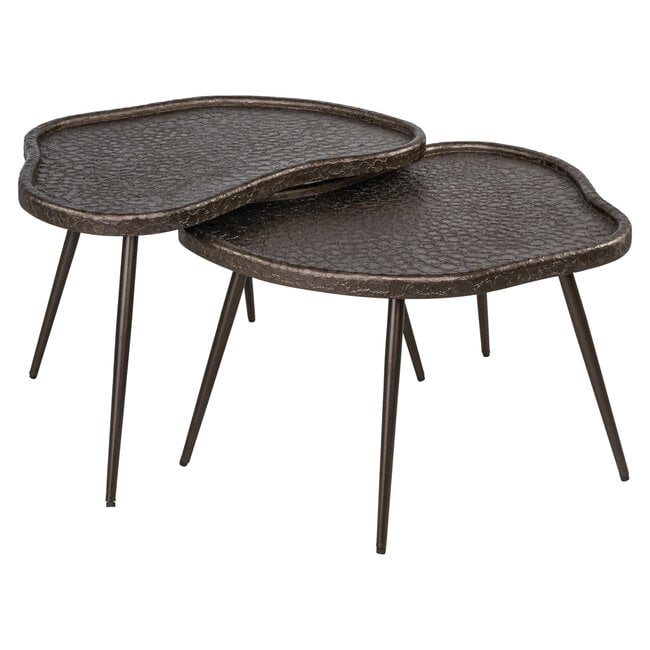 Richmond Interiors  Salontafel Bean Brunzae - Set van 2