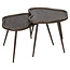Richmond Interiors  Salontafel Bean Brunzae - Set van 2