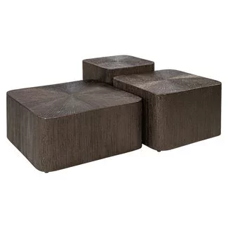 Richmond Interiors  Salontafel Cubes Brunzae - Set van 3