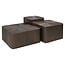 Richmond Interiors  Salontafel Cubes Brunzae - Set van 3