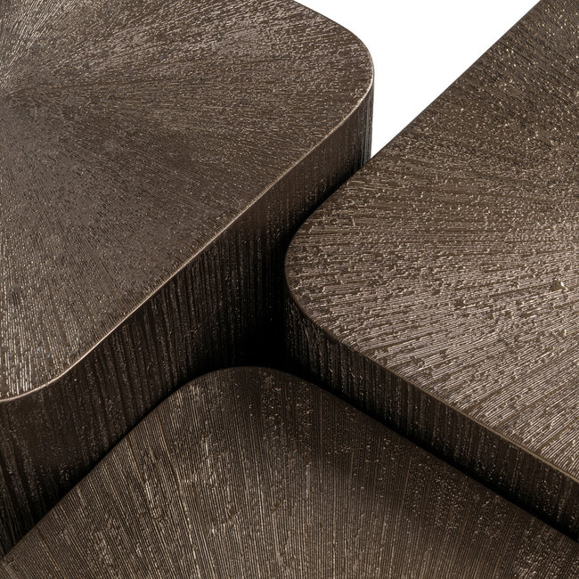 Richmond Interiors  Salontafel Cubes Brunzae - Set van 3