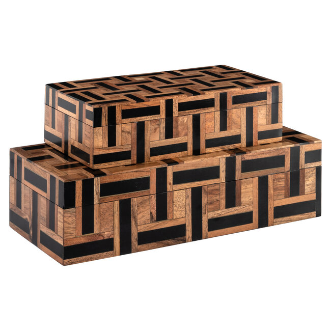Richmond Interiors  Opbergdoos Floor bruin groot