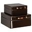Richmond Interiors  Opbergdoos Echo donker bruin groot