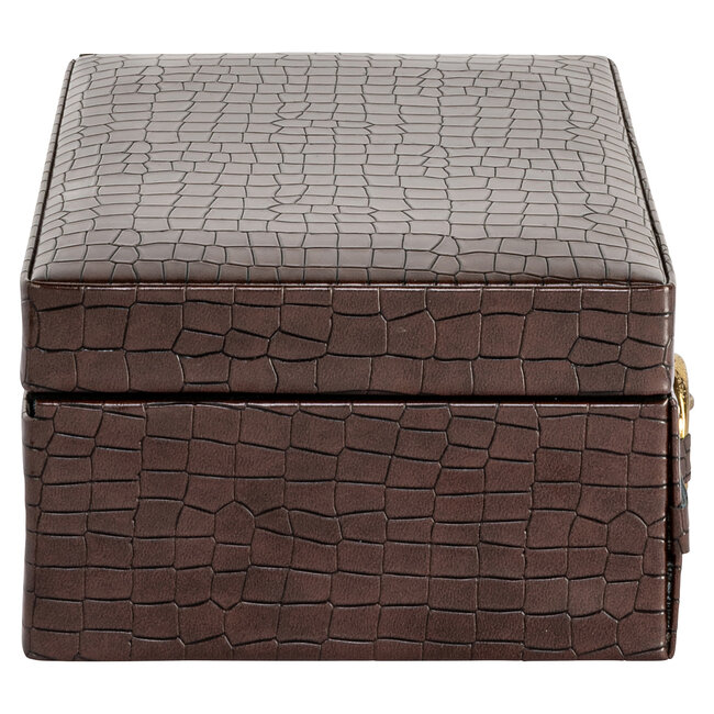 Richmond Interiors  Opbergdoos Rex donker bruin groot