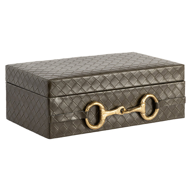 Richmond Interiors  Opbergdoos Blade olive groot