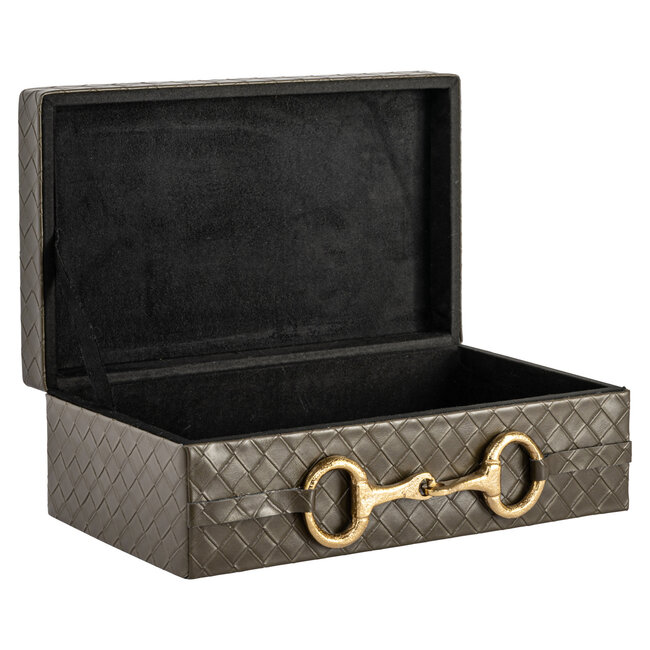 Richmond Interiors  Opbergdoos Blade olive groot