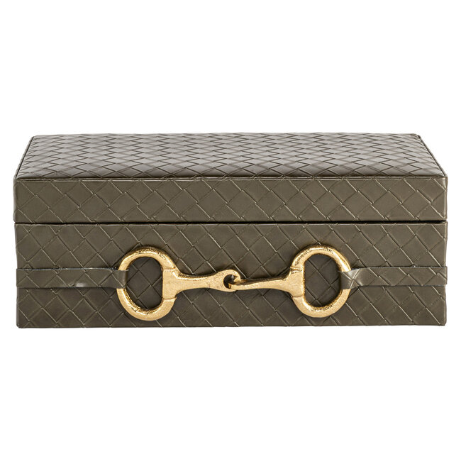 Richmond Interiors  Opbergdoos Blade olive groot