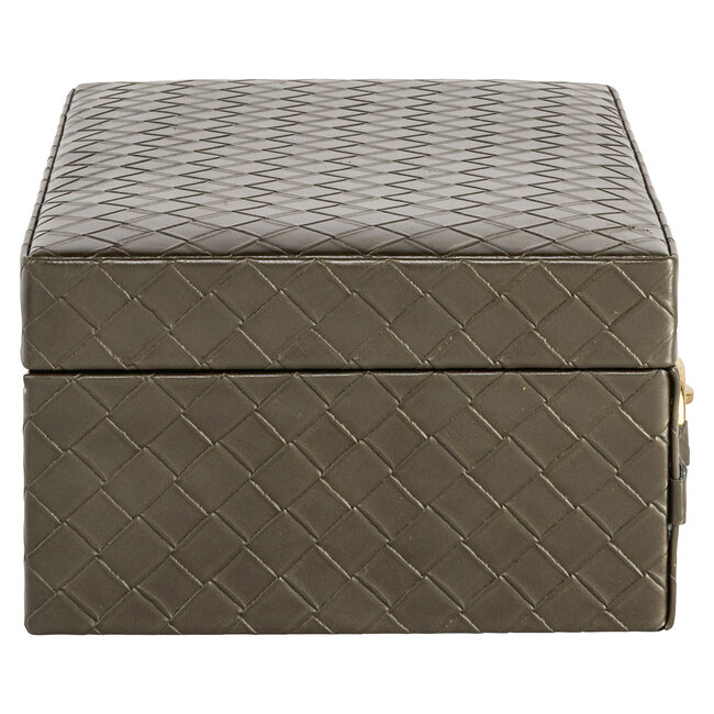 Richmond Interiors  Opbergdoos Blade olive groot