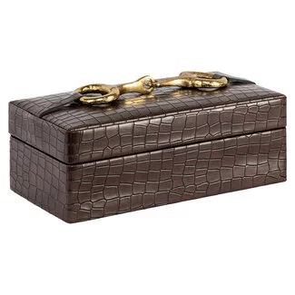 Richmond Interiors  Opbergdoos Rex donker bruin klein