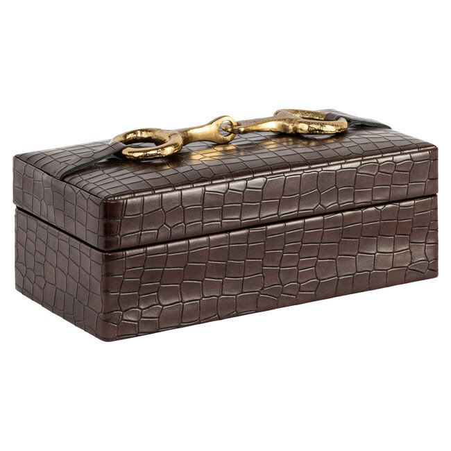 Richmond Interiors  Opbergdoos Rex donker bruin klein
