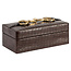 Richmond Interiors  Opbergdoos Rex donker bruin klein
