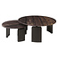 Richmond Interiors  Salontafel Menton burgundy - Set van 2