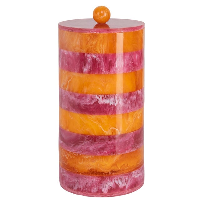 Richmond Interiors  Opbergdoos Lilybelle roze/orange – groot